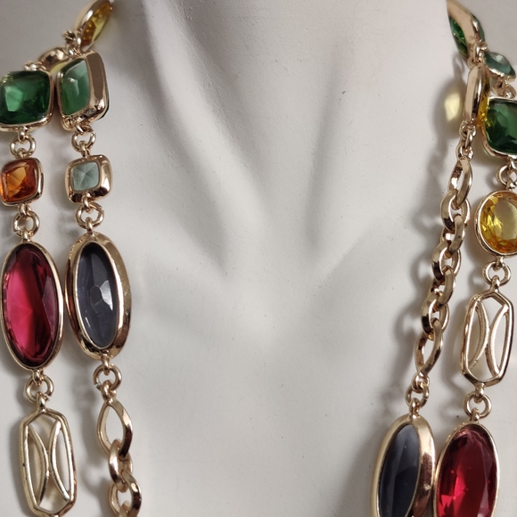 Y2K Anne Klein Colorful Glass Jewelry Set - Picture 12 of 16